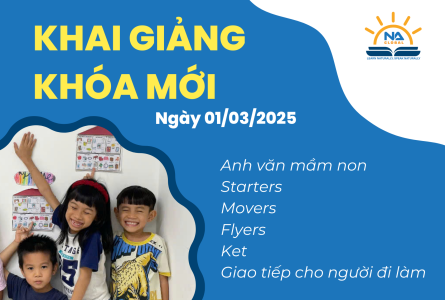 KHAI GIẢNG KHÓA HỌC TIẾNG ANH THÁNG 3/2025 